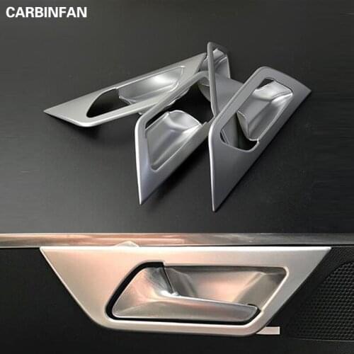 ABS Door Handle Bowl Cover Bezel Trim 4 Piece / Set For Peugeot 3008 3008GT 2017 2018