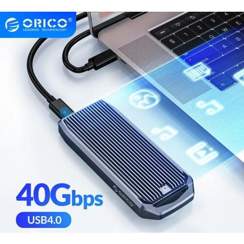 ORICO LSDT USB4.0 M2 SSD Case 40Gbps M2 NVMe Enclosure Compatible with Thunderbolt 3 4 USB 3.2 USB 3.1 3.0 Type c Protocols