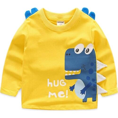 Sweatshirt For Kids Boys Children Autumn Casual Cotton Hoodies Toddler Cartoon Animal Printed Warm Pullover Sweatshirts Clothes