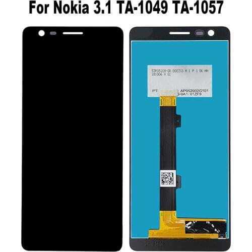 For Nokia 3.1 TA-1049 TA-1057 TA-1063 TA-1070 TA-1074 LCD Display Touch Screen Digitizer Assembly Spare Parts