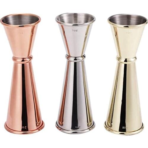 Double Cocktail Jigger,Japanese-Style Jigger Stainless Steel Measuring 1oz-2oz Jigger, Bar Tools for Measuring Liquor