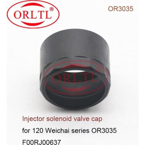F00RJ00637 Common Rail inejctor solenoid valve nut, Diesel Fuel Injector solenoid valve cap for 120 Weichai series OR3035