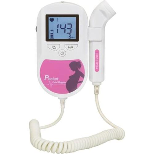 Baby Sound C LCD Display Fetal Doppler 2MHz Heart rate Monitor Household Portable Pregnancy Baby Fetal Sound Heart Rate Detector