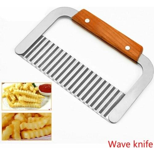 Stainless steel corrugated knife creative dot potato knife, suitable for French fries vegetable salad making tool kitchen knife