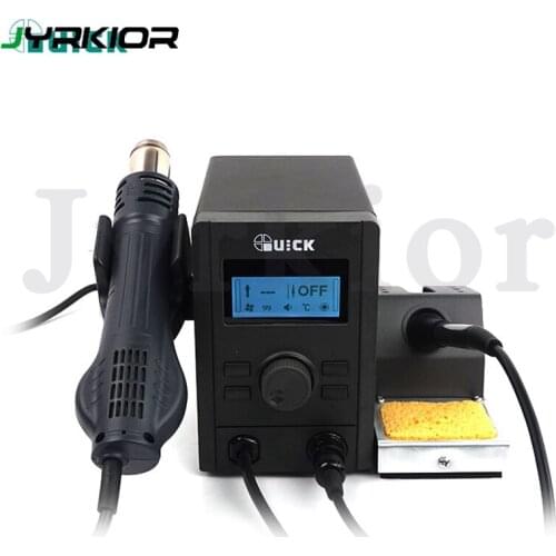 Jyrkior QUICK 715 2 IN 1 Soldering Iron Heat Gun Welding Rework Soldering Station For iPhone Samsung Motherboard BGA Maintenance