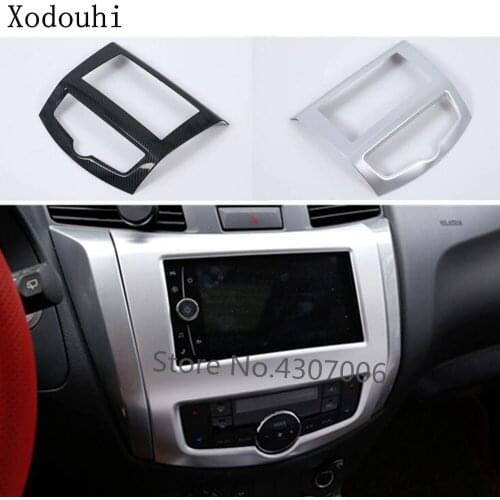 Car Middle Console Temperature Air-condition Volume Navigation GPS Button Switch Trim Frame For Nissan Terra 2018 2019 2020