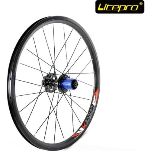 Litepro24H Rear Wheel Ultra light Disc Brake Folding Bike Refiting 135mm 642g Bicycle Parts