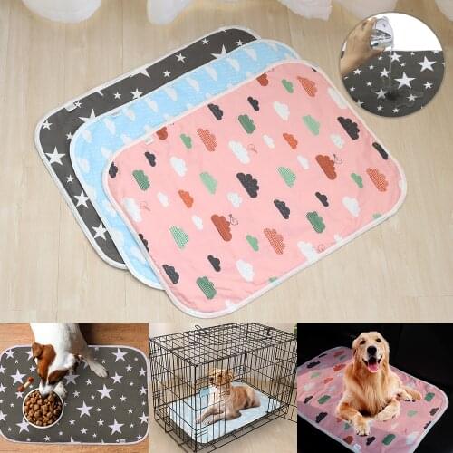 Reusable Dog Urine Pad Washable Dog Cat Diaper Bed Mat Super Absorbent Dogs Diapers Pee Pads For Sofa Placemat Pet Accessories