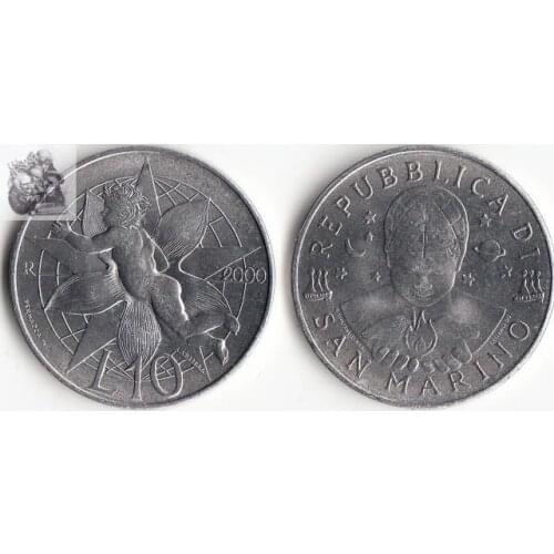 San Marino 10 Lira Coin Europe New Original Coins Unc Commemorative Edition 100% Real Rare Eu Random Year