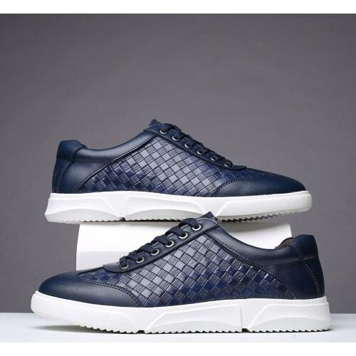 2021 New Men Casual Shoes Black Pu Leather Men Shoe Designer Walking Men Footwear Low Top Adult Casual Shoe Size 39-48