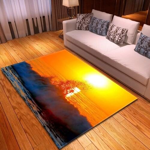 Natural scenery style floor rug 3D pattern bathroom home for living room tea table carpet carpets rug bedroom carpet