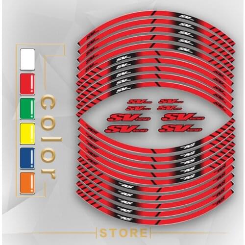 New Motorcycle Tire Reflective stickers inner wheel stripes decoration decals for SUZUKI SV650