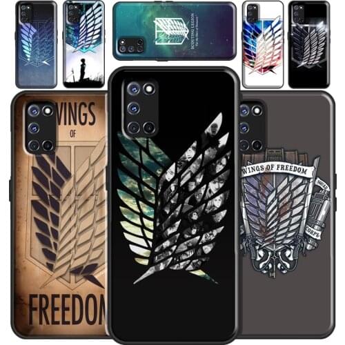 Attack on Titan Wings Of Liberty Flag Case For OPPO A15 A91 A83 A3S A5S A1K A52 A72 A5 A9 A31 A53 2020 Find X3 Pro F5 F7 Cover