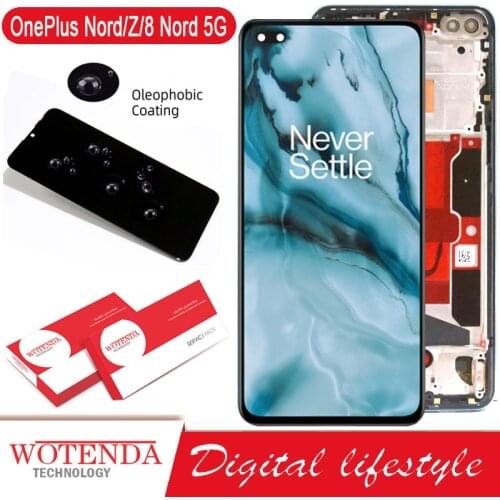 Original Display For OnePlus 8 Nord 5G AMOLED LCD Display Screen Touch screen Digitizer Assembly For OnePlus Z LCD