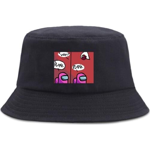 Pink Impostor Is Asking Why Is Purple Unisex Cap Beach Outdoor Sunscreen Hat Foldable Summer Fishing Hats Sun Shade Bucket Cap