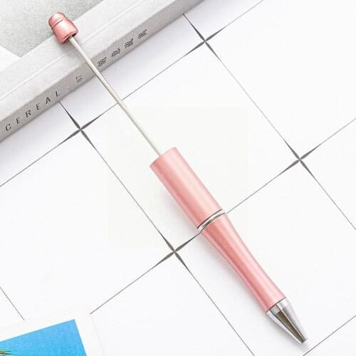 10pcs/set Diy Beaded Ballpoint Pen Bead Gel Plastic Supplies Handmade School Pen Stationery Gift Office Writing Pe B7h3