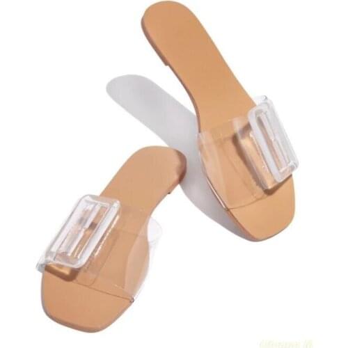 2021 WOMEN Summer New Checkered Large Size Flat Outdoor Beach flip flop Home All-match Durable Sandals Slippers