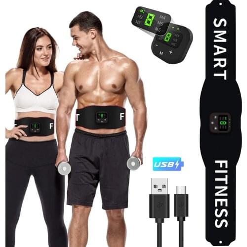 2021 Abs Stimulator Muscle Toner Belt Abdominal Training Device for Muscles Portable Gym Device Home Fitness Equipment Workouts