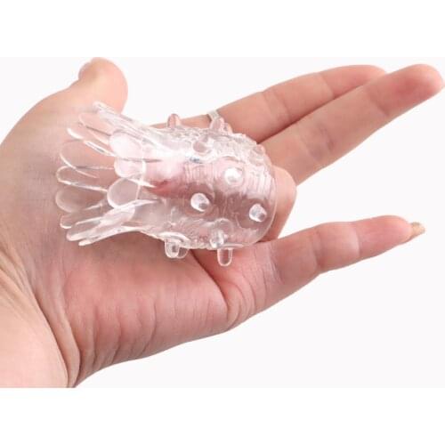 Penis Extender Erection Reusable Penis Sleeve Dick Enlargement Sex Toys Cock Ring For Men Delayed Ejaculation Toys Penis rings