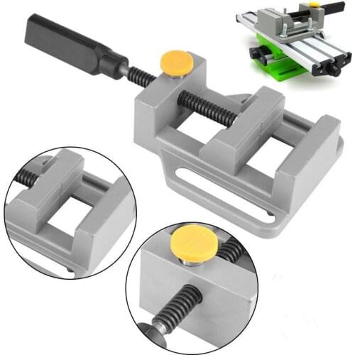 Universal Bench Vise Aluminum Mini Table Screw Flat Clamp Pliers for Drill Stand Handle Engraving Workbench DIY Woodworking Tool