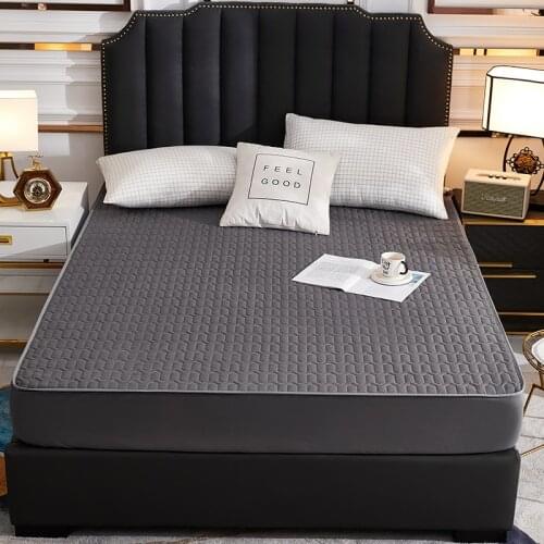 Waterproof Thickened Quilted Mattress Cover Fitted Sheet For Pregnant Women Children Mattress Cover 2 Pillowcase Bed Sheet Set