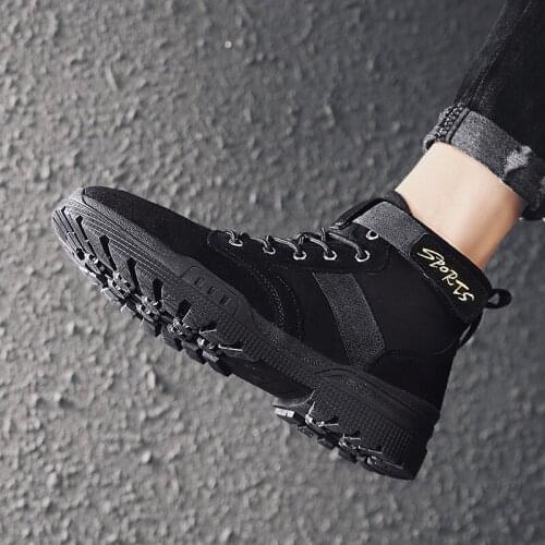 High ocio man hot wear shoe for 2020 sneaker high fashion leather sports winter flat Casual hombre hightop zapatos zapatillas