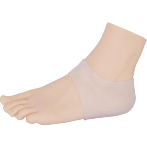 1 Pair Silicone Moisturizing Gel Heel Socks Cracked Foot Protective Skin Care Heel Socks Foot Pain Relief Hallux Pedicure Foot