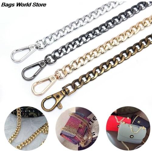 1PC 120cm Handbag Metal Chains Shoulder Bag Strap DIY Purse Chain Bag Handles Bag Accessories Chain