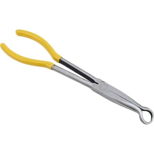 1pc Lengthened Long-nosed Long Nose Pliers, Elbow Pliers Manual Clamping Pliers 11 inch Pliers O Type High Quality Car Repair To