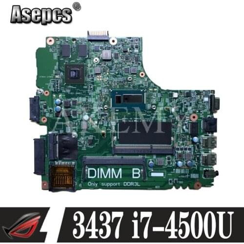 12307-2 PWB VKJ89 REV: A00 For DELL 5437 3437 notebook motherboard CPU i7 4500U GT740M 2G DDR3 100% test work