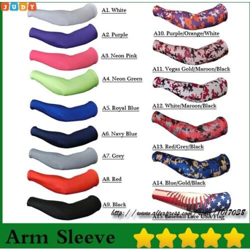 2016 Camo Sports Arm Sleeve for softball, baseball Compression arm sleeve 128 color 7 size