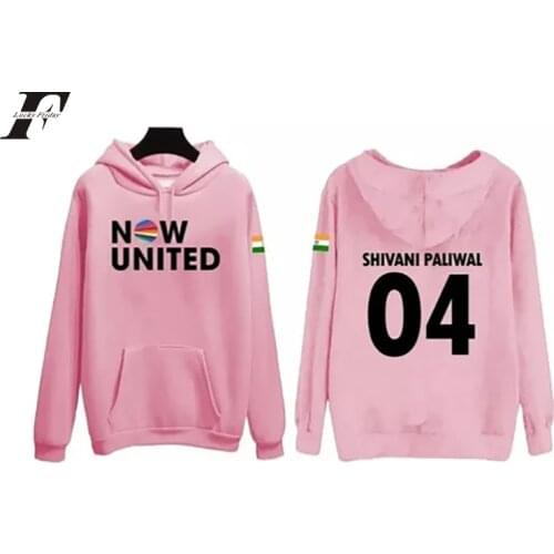 2020 Now United Hoodies Sweatshirts Shivani Paliwal 04 Pullover Kpop New Tracksuit Clothes India Casual Hooded Men Women Print