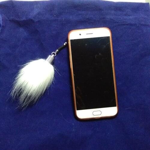 New Mini Pompon Key Chain 6 cm Fluffy Fake Fur Ball Key Ring Cute Pendant Bag Charming Car Key Holder Personality Gifts