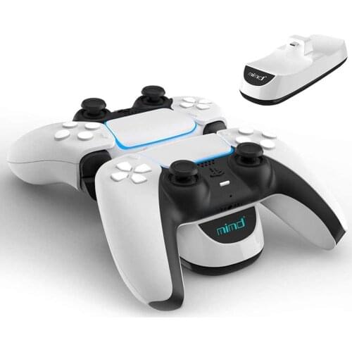 Fast Charger for PS5 wireless controllers Dual USB Type C Charging Dock Station Cradle with LED Indicator Light for PlayStation5