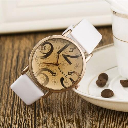 NEW Fashion Brand Big Number Women Man Unisex Watch 2016 Brand New Quartz Clocks PU Leather Womens Sports Watches