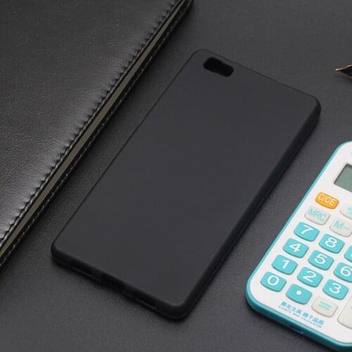AMMYKI Huawei Ascend P8 Lite case odorless soft Black silicone Mobile silicone cases 5.0'For huawei P8 Mini case
