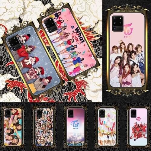 TWICE Yoo JungYeon momo Sana Mina Phone case For Samsung Galaxy Note 4 8 9 10 20 S8 S9 S10 S10E S20 Plus UITRA Ultra black soft