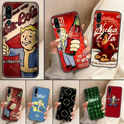 Fallout Shelter Game Phone Case For Huawei P Mate P10 P20 P30 P40 10 20 Smart Z Pro Lite black 3D waterproof trend funda tpu