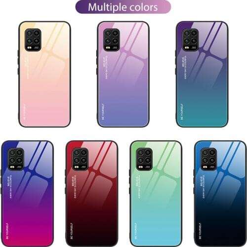 For Xiaomi Mi 10T Pro Mi 10 Ultra POCO X3 Mi Note 10 Lite Case Tempered Glass Back Cover For Mi 11 Soft Silicon Frame Phone Case