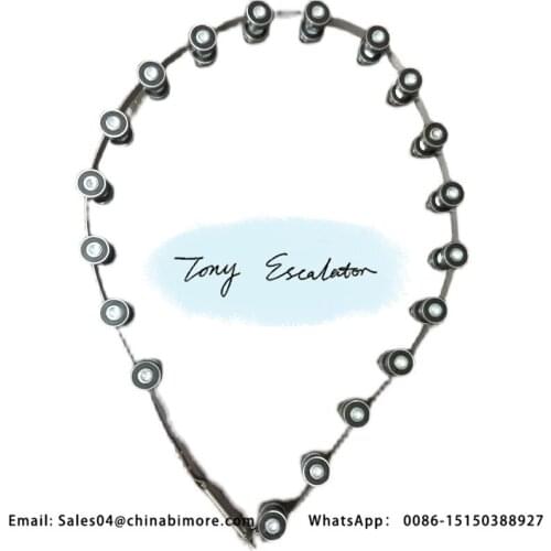 Escalator Parts curve Handrail rotary newel balustrade chain 19joints bearing 609 for otis