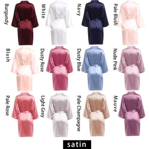 Silk robe,Satin Robe, bride Robe, bridesmaid robes, Bridal Robe,wedding party robe A9000C
