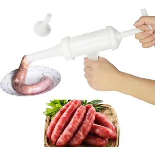 Food Grade Quality Manual Sausage Machine Meat Stuffer Filler Hand Operated Salami Maker+Funnel