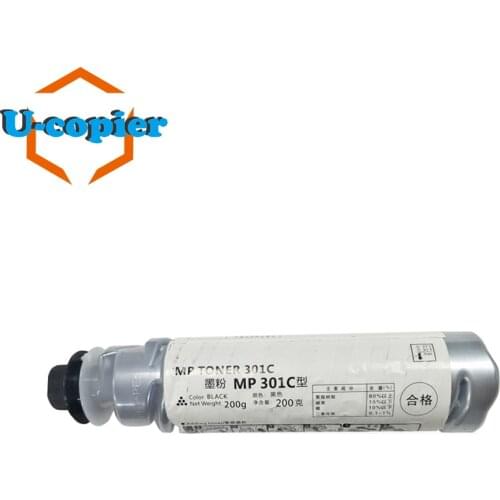 1PCS/2PCS 200g Black Toner Cartridge for Ricoh Aficio MP301C MP 301 301SP 301SPF Compatilbe MP301 MP301SP 301SPF Copier Parts