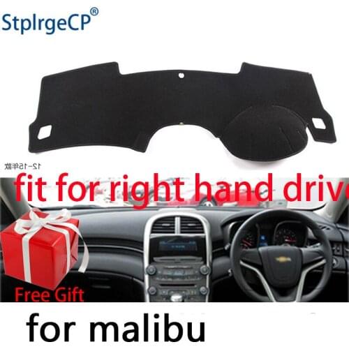 Car Dashboard Cover Mat for Chevrolet malibu 2011-2014 Right Hand Drive Dashmat Pad Dash Mat Covers Dashboard Accessories