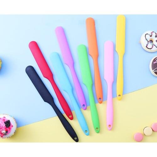 Long Handle Silicone Spatula Non-Stick Butter Cake Cream Spatulas Jam Blender Heat Resistant Mixing Batter Scraper Baking Tool