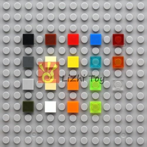 MOC flat tiles 1*1 tablet 3070 DIY enlighten block bricks Compatible With Assembles Particles