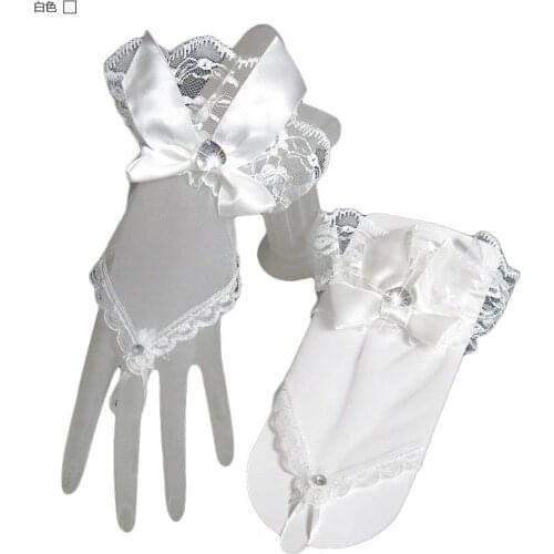 Fashion Princess Wedding Gloves for Girls Fingerless Evening Childrens Holiday Accessories Performance Gloves