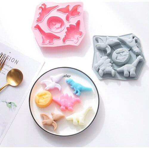 Cartoon Dinosaur Silicone Mold Creative Animal Jelly Candy Chocolate Silicone Mold DIY Baking Cake Decoration Accessories