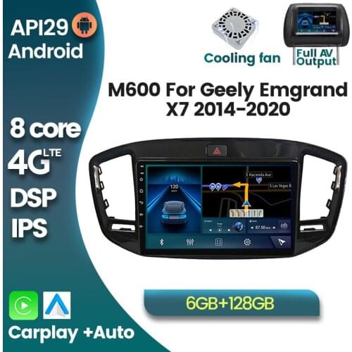 Android 10 6G+128G DSP Auto Radio Multimedia Video Player For Geely Emgrand X7 2014-2020 GPS Navigation Auto Radio Carplay