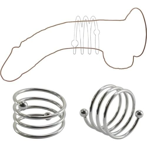 Male Penis Cock Ring Ejaculation Delay Ring Stainless Steel Cock Ring Enhancer Sex Toy Erotic Penis Ring For Men Gays 40/35/30mm